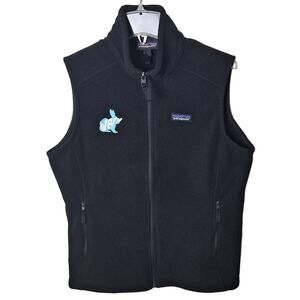 Patagonia Synchilla Men's Large Black Fleece Full Zipper Gorpcore Vest